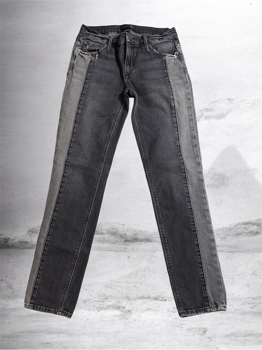 Black Orchid Black Washed 2-toned Denim Jeans
